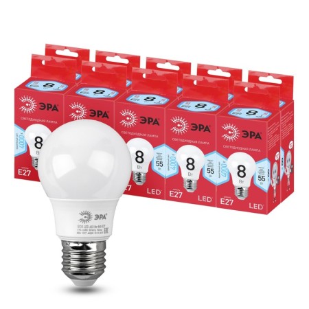 LED LED era Red Line “GRUSH”, 8 W, E27, 640 lm, 4000k, glow of white-4