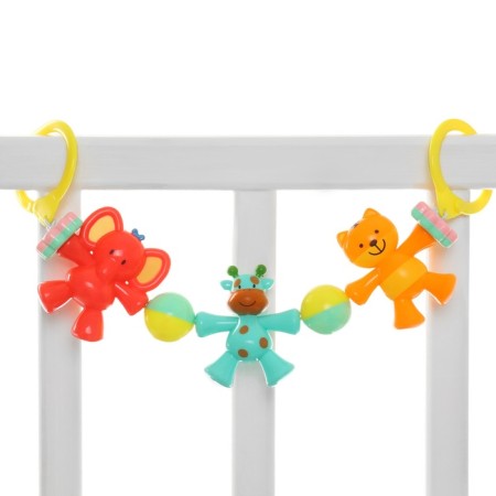 Stretching to a stroller/crib "Elephant", 3 toys, color mix, crush me-9