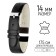 Watch strap, female, 14 mm, harness 70 mm, larynx 105 mm, genuine leather