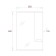 Mirror ONIKA cabinet Harper 58.01, white glossy color, right, with backlight
