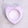 Small Climb "Small Heart. Marble" from gypsum, 7x3cm, marble with purple half -losers