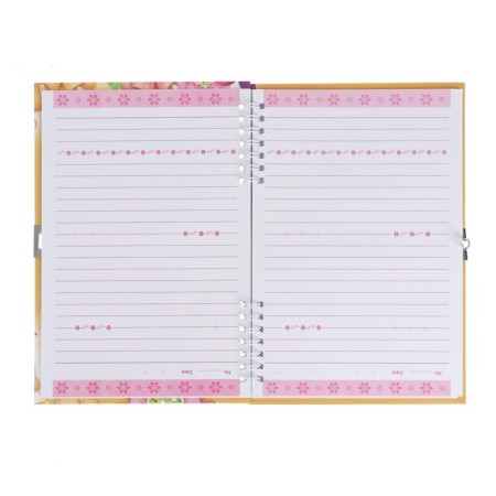 Notebook Gift Book on a lock, A5, 50 sheets, line, "Butterfly", mix-5