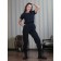 Female trousers, size 48, black color