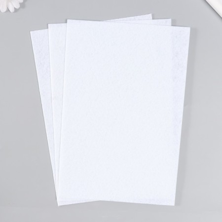 A set of hard felt Astra (3 pcs) "White" 1 mm 160g 20x30 cm-4