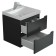 Tumbling under the Uperwood Tanos sink, suspended, 50 cm, black