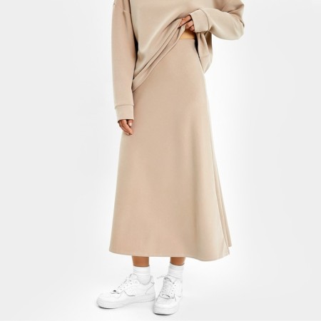 Female skirt, beige color, size 44 (s)