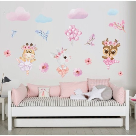 Interior color sticker "animals-ballerins" 50x70 cm-5