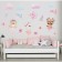 Interior color sticker "animals-ballerins" 50x70 cm