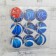 Set of balls plastic D-6 cm, 9 pcs "Paulina" blue