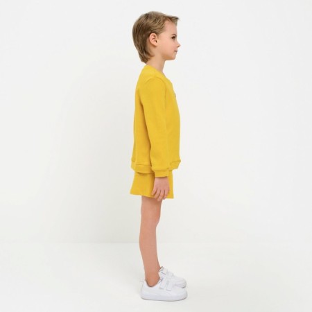 Kidsa (sweatshirt, shorts) minku, yellow color, height 122 cm-2