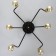 Chandelier 2721/6 E27 40W black and gold 60x60x30 cm