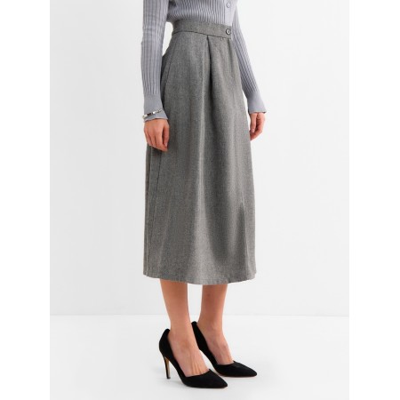 Women's skirt Maxi Minaku: Modern Classic color dark gray, river 44-2