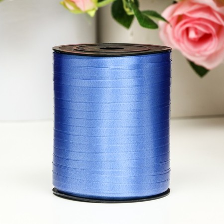 Tape for decor and gifts, blue, 0.5 cm x 500 m-1