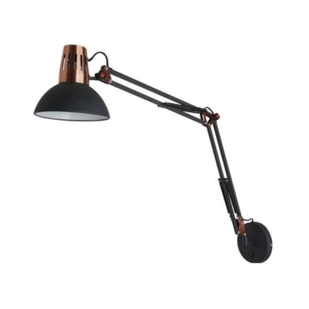 Bra Kapal 1x60W E27, black, copper 16.5x70 cm