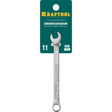 Combined key Kraftool 27079-11_z01, chrome, 11 mm-2