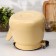 Enamged kettle, 3.5 l, without decolleys, beige color