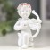 Souvenir Polystone "Cupid" in a wreath of roses, mix, 6.5x6x5 cm