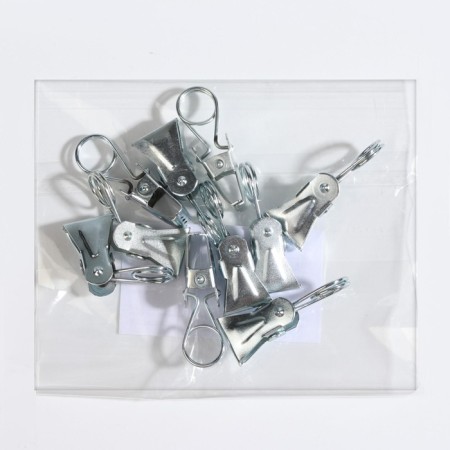 Close for curtains, 35 × 15 mm, silver color-2