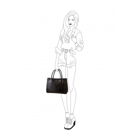 Female bag, black color, 443/1-2