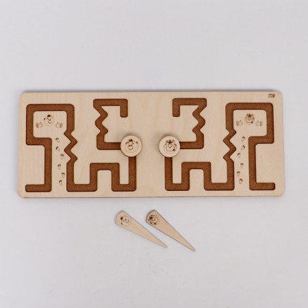 Puzzle interhemispheric board Small "Egyptian figures"-5