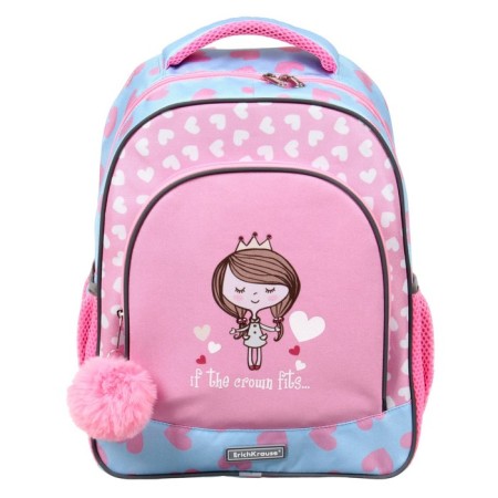 School backpack Erich Krause Ergoline 15l, 39 x 28 x 14 cm, ergonomic back, Pastel Princess 56780-2