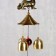Music of wind metal "Kirin" 3 bells 45 cm