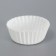 White tartlet, 3 x 1.5 cm