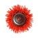 Nylon brush for a tundra drill, with hairpin, "cup", 75 mm