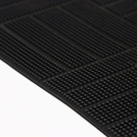 Rug -shaped rubber "parquet", 40 × 60 cm, black color-4