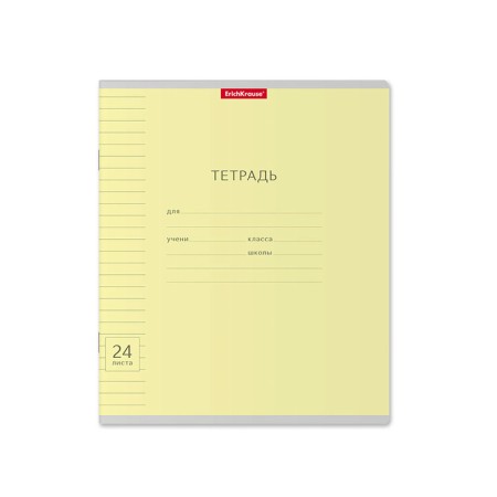 Notebook 24 sheets in the Erichkrause line "Visio classic", cover coated cardboard, block offset 100% whiteness, mix-3