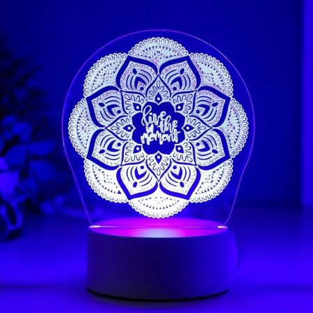 Light "pattern" Led RGB from the network 9.5x13x17 cm Risalux-5