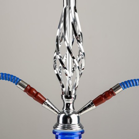 Hookah "Dereya", 50 cm, 2 tubes, blue-4