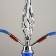 Hookah "Dereya", 50 cm, 2 tubes, blue