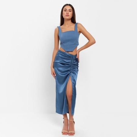 Women's skirt on the Mist: Classic Collection p. 48, blue color-5