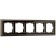 Frame for 5 posts WL17-FRAME-05, black color, bronze