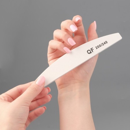File - emery, abrasiveness 200/240, 18 cm, packing 20 pcs, white color-2