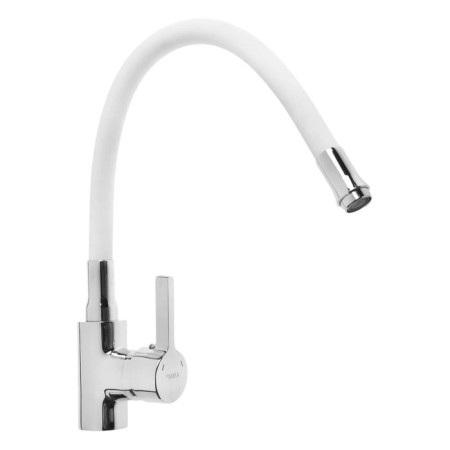 MIRA 5098-3 kitchen mixer, single-legged, 35 mm cartridge, flexible spout, chrome/white-1