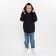 Sweatshirt for a boy, dark blue color, height 140 cm