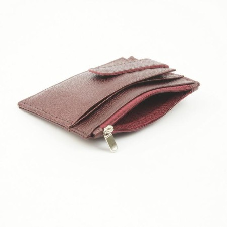 Cartholder on the button, burgundy color-3