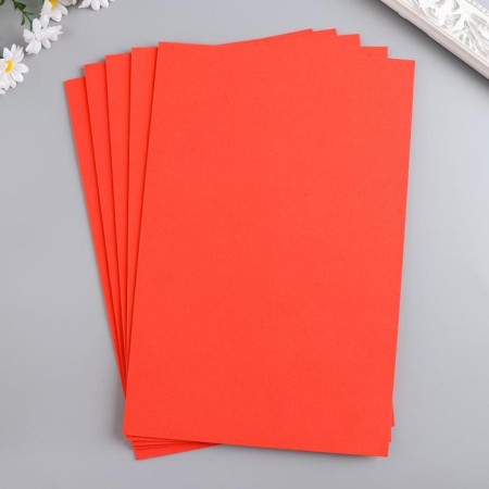 Foamiran "Scarlet Sails" 2 mm (set of 5 sheets) A4 format format-4