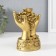 NECKE Polystone for bronze "Coins and ingots in the palms" 7.7x10.7x14 cm