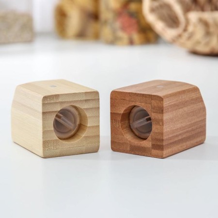 Spice set, 10 × 5 × 7 cm, 2 pcs, on magnets, bamboo-4