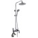 Shower system Fashun A2452, tropical, manual, hygienic watering, brass, chrome