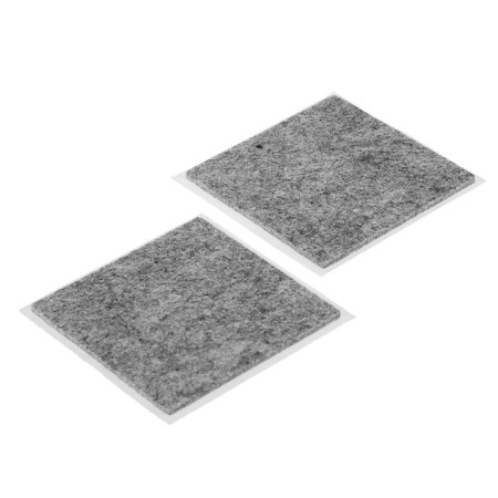 Furniture tundra, 85 x 85 mm, square, gray, 2 pcs.