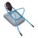 Construction wheelbarrow, single -wheeled: cargo/p 180 kg, volume of 100 l, blue pens
