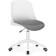 Computer chair zarius plastic/fabric, gray/white/gray 58x58x83 cm
