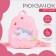 Baby backpack, lightning department, 2 side pockets, pink color