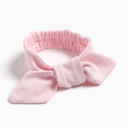 Girl's head bandage, pink color, height 68 cm-2