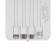 External battery 484, 10000 mAh, Type-C/Lightning/MicroUSB cables, lantern, white