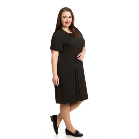 Female dress, size 52, black color-3